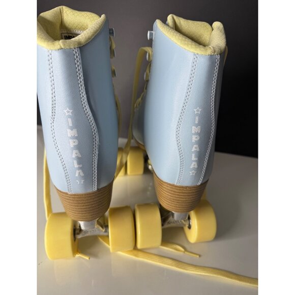 NIB Impala Quad Roller Skates Sky Blue Yellow US 9 EU 40 - Picture 5 of 12